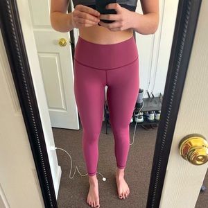 Lululemon leggings, size 8, burnt pink